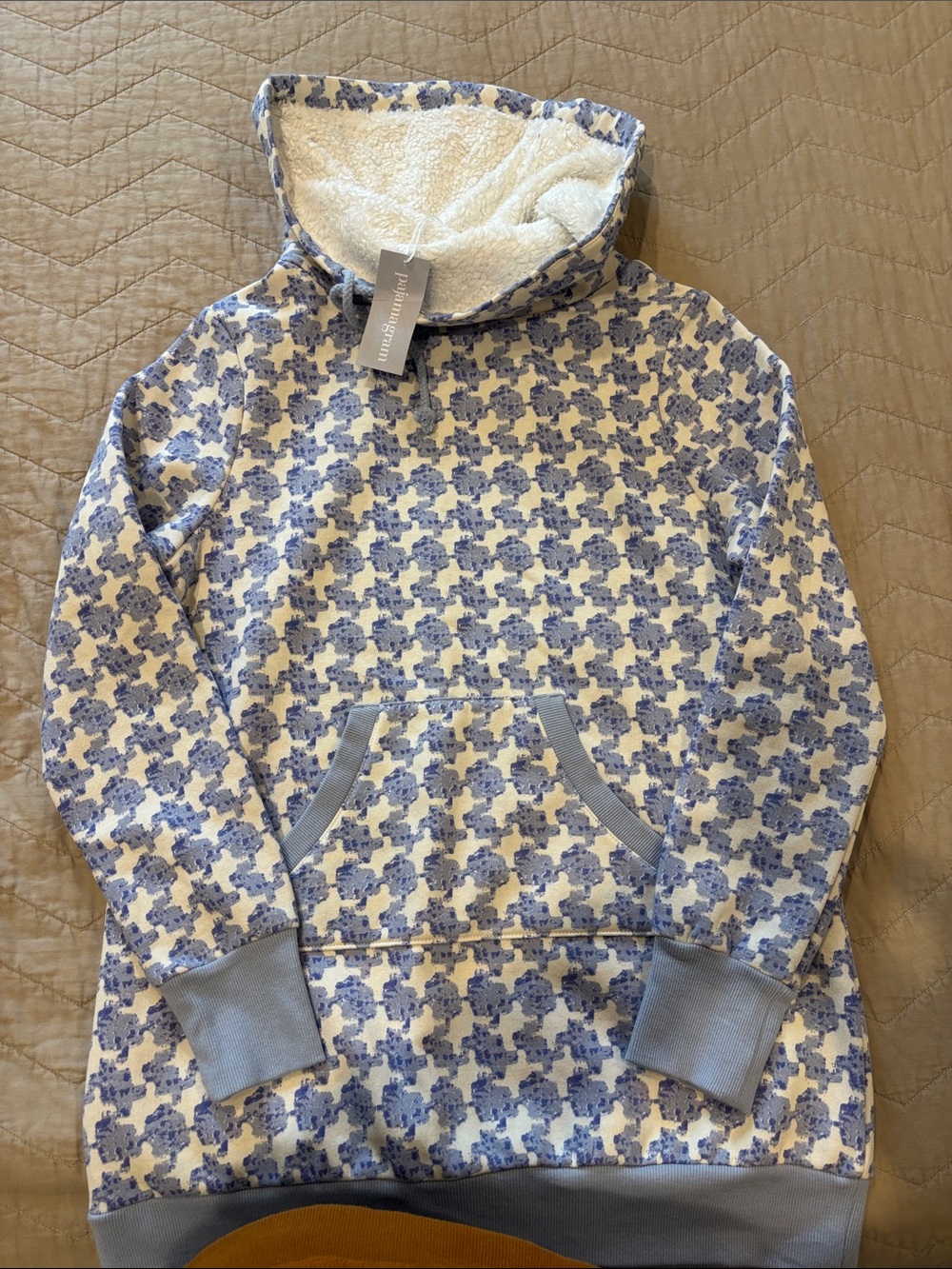 Gymboree Girls' Blue Patterned Cozy Pajama Top